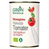 Krájená rajčata bez slupky s oreganem a bazalkou BIO 400 g - GRON BALANCE